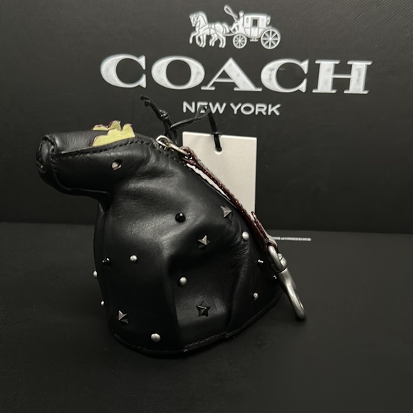 NWT Coach X NASA Rexy Studded Coin purse Bag Charm Space Star Rivet Zipper FOB - Picture 5 of 9